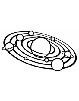 Деревянный интерьерный пазл Eco Wood Art Design Солнечная система