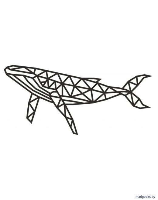 Деревянный интерьерный пазл Eco Wood Art Design Большой Кит