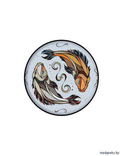 Деревянный пазл Eco Wood Art Карпы Кои (Рыбы) S (20 × 20 см)