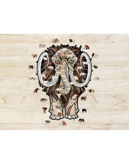Деревянный пазл Eco Wood Art Мастодон Мамонт L (40 × 54 см)