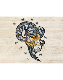 Деревянный пазл Eco Wood Art Горный Баран L (40 × 55 см)