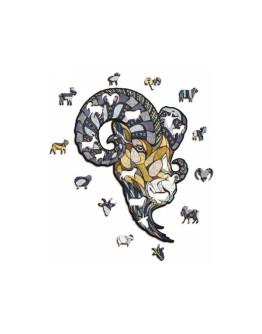 Деревянный пазл Eco Wood Art Горный Баран L (40 × 55 см)