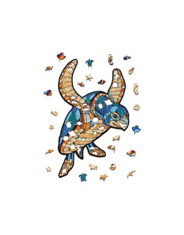 Деревянный пазл Eco Wood Art Морская Черепаха L (39 × 55 см)