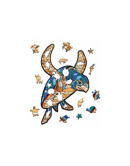 Деревянный пазл Eco Wood Art Морская Черепаха S (28 × 20 см)