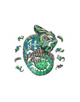 Деревянный пазл Eco Wood Art Хамелеон S (26 × 20 см)