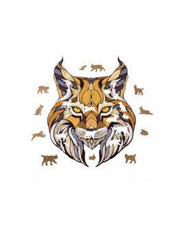 Деревянный пазл Eco Wood Art Рысь S (25 × 20 см)