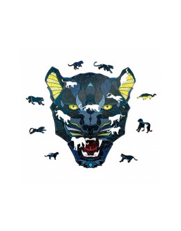 Деревянный пазл Eco Wood Art Пантера S (21 × 19 см)