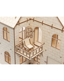 Деревянный 3D-конструктор Eco Wood Art Кукольный дом с лифтом