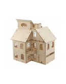 Деревянный 3D-конструктор Eco Wood Art Кукольный дом с лифтом