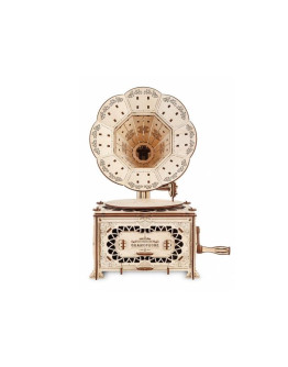 Деревянный 3D-конструктор Eco Wood Art Граммофон