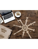Деревянный 3D-конструктор Eco Wood Art Настольная игра Домино Мексиканский поезд