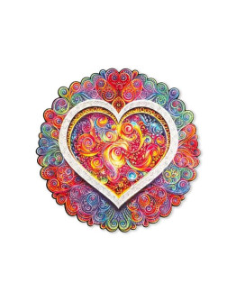 Деревянный пазл Unidragon Мандала Осознанной Любви (33 x 33 см, 350 дет.)