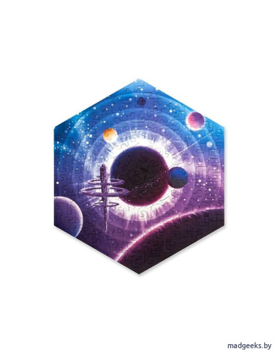 Пазлы: Деревянный пазл Unidragon Hexagon Космическая Станция (23,8 x 27 см, 100 дет.) Деревянный пазл Unidragon Hexagon Космическая Станция (23,8 x 27 см, 100 дет.)