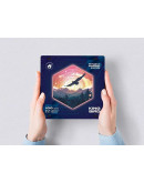 Деревянный пазл Unidragon Hexagon Королевская Птица (23,8 x 27 см, 100 дет.)