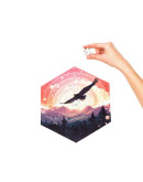 Деревянный пазл Unidragon Hexagon Королевская Птица (23,8 x 27 см, 100 дет.)