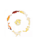 Деревянный пазл Unidragon Hexagon Солнечный Кит (23,8 x 27 см, 100 дет.)