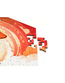 Деревянный пазл Unidragon Hexagon Солнечный Кит (23,8 x 27 см, 100 дет.)