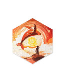 Деревянный пазл Unidragon Hexagon Солнечный Кит (23,8 x 27 см, 100 дет.)