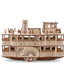 Деревянный 3D-конструктор Eco Wood Art Колесный пароход Принцесса рек