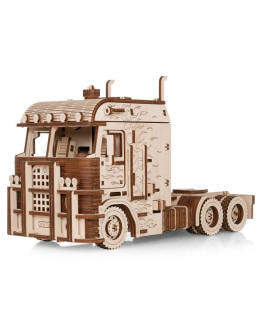 Деревянный 3D-конструктор Eco Wood Art Грузовой тягач Король дорог