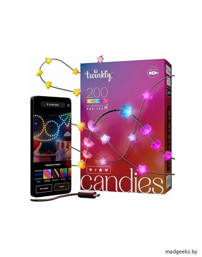 Smart-гирлянда Twinkly Candies Star Shape 200 шт. RGB + BT + Wi-Fi