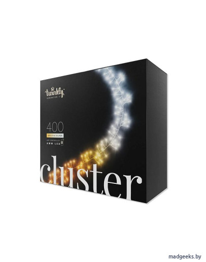 Smart-гирлянда Twinkly Cluster (Gold & Silver edition) - 400 шт. (6 м) AWW + BT + Wi-Fi