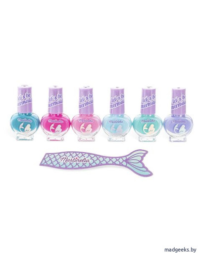 Набор из 6 лаков для ногтей и пилочки Martinelia Let’s be mermaids 12221