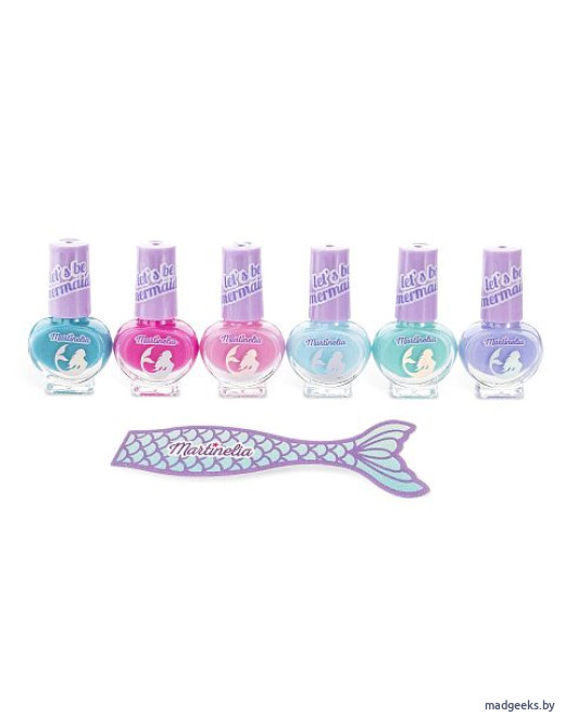 Набор из 6 лаков для ногтей и пилочки Martinelia Let’s be mermaids 12221