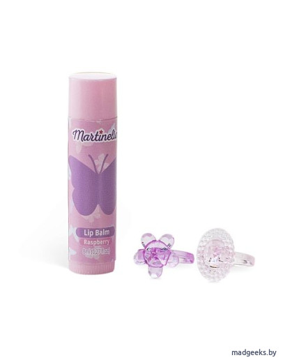 Детская косметика: Бальзам для губ с набором колец Martinelia Shimmer Wings Цветы 26125 Бальзам для губ с набором колец Martinelia Shimmer Wings Цветы 26125
