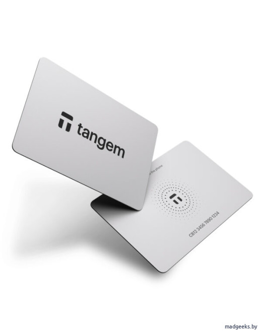 Криптовалютный NFC кошелек Tangem 2.0 White набор из 2 карт для криптовалюты