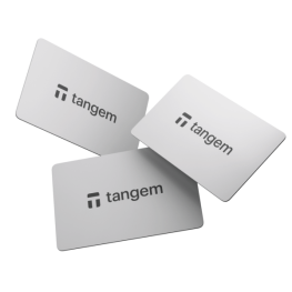 Криптовалютный NFC кошелек Tangem 2.0 White набор из 3 карт для криптовалюты