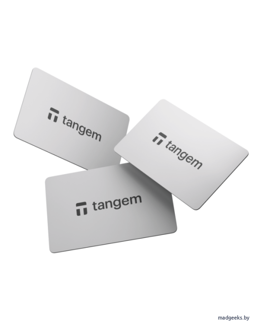 Криптовалютный NFC кошелек Tangem 2.0 White набор из 3 карт для криптовалюты