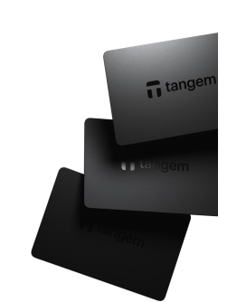 Криптовалютный NFC кошелек Tangem 2.0 Black набор из 3 карт для криптовалюты