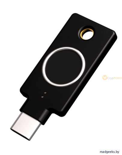 Аппаратный ключ для защиты данных YubiKey Bio Type-C- устройства для защиты криптовалюты и аксессуары для них