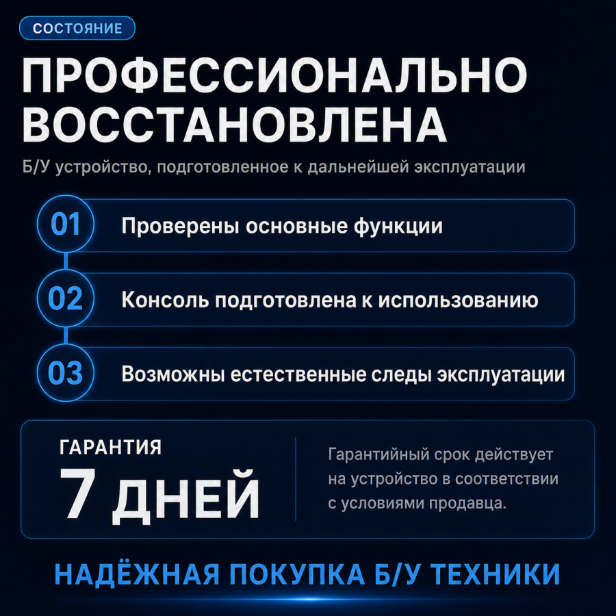 Профессионально восстановленная Sony PlayStation 4 Slim с гарантией 7 дней